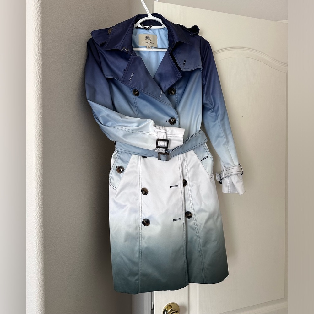 Burberry Gradient Blue Trench Coat